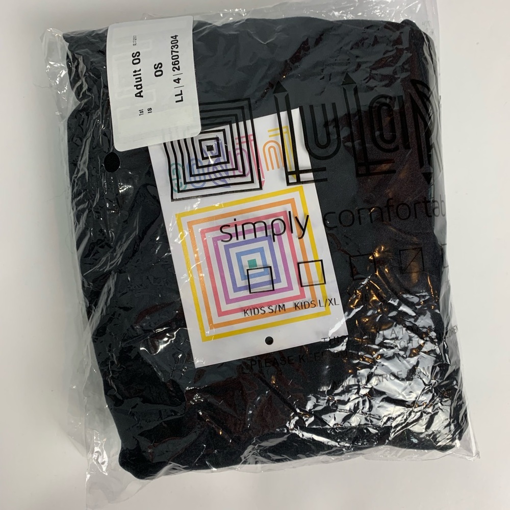 Lularoe OS one size BNWT leggings black